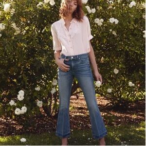 AMO JANE MICRO FLARE JEANS IN RECESS Mid Rise Great Condition Size 26